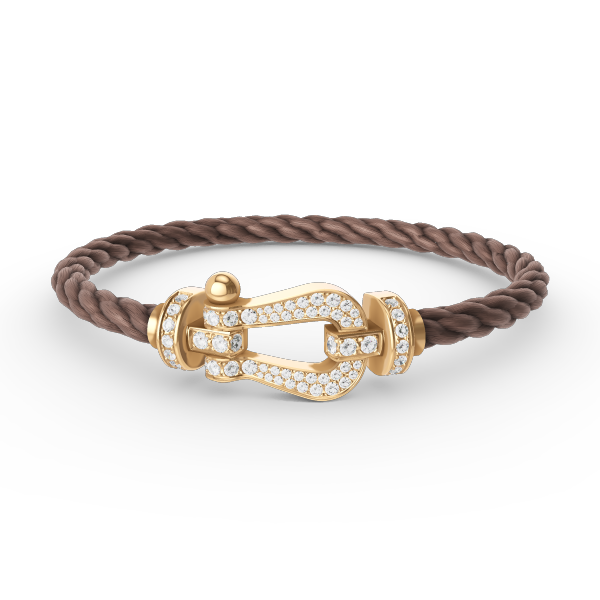 Mysitc FORCE LARGE HORSESHOE FULL DIAMOND BRACELET GOLD