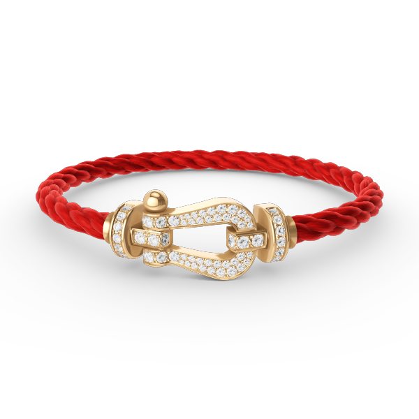 Mysitc FORCE LARGE HORSESHOE FULL DIAMOND BRACELET GOLD