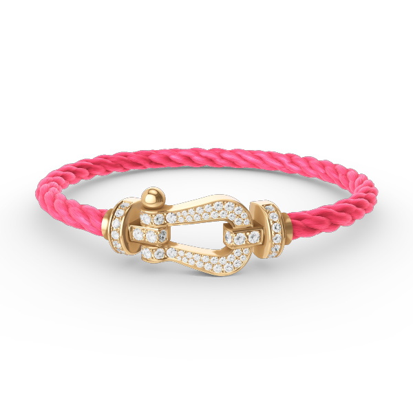 Mysitc FORCE LARGE HORSESHOE FULL DIAMOND BRACELET GOLD