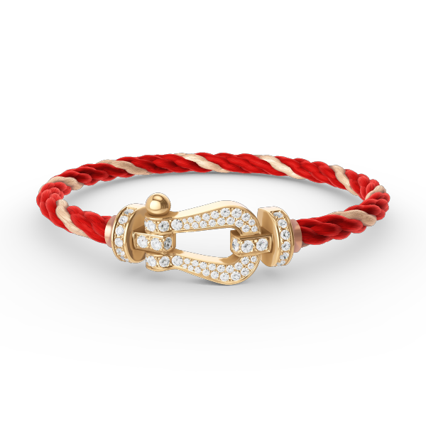 Mysitc FORCE LARGE HORSESHOE FULL DIAMOND BRACELET GOLD
