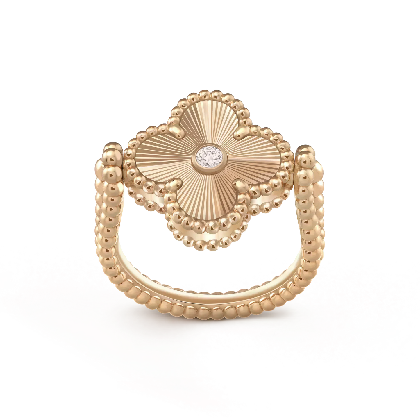 Mysitc CLOVER RIVERSIBLE ROSE GOLD RING