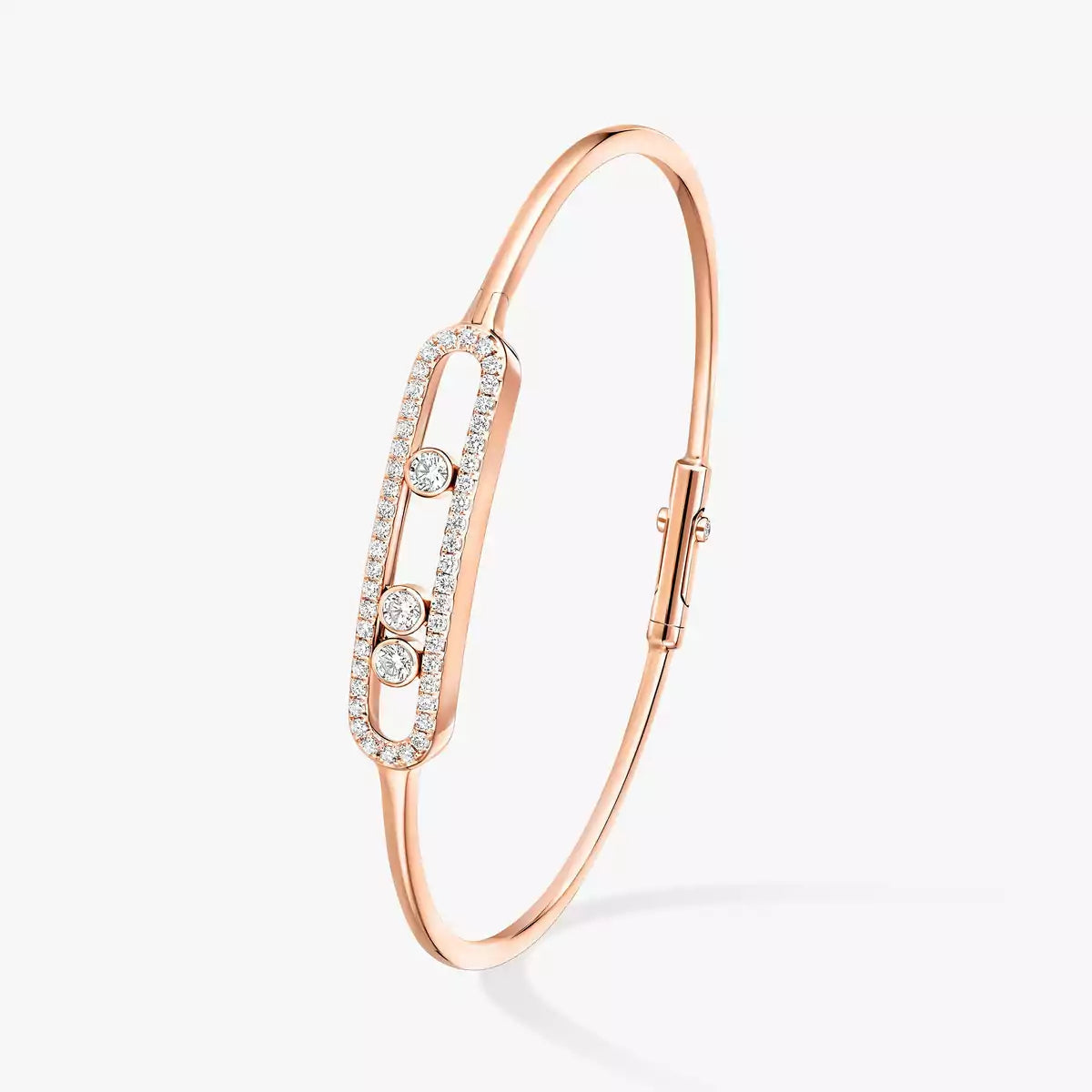 [Mystic ]Move Pavé Diamond Bangle Bracelet M