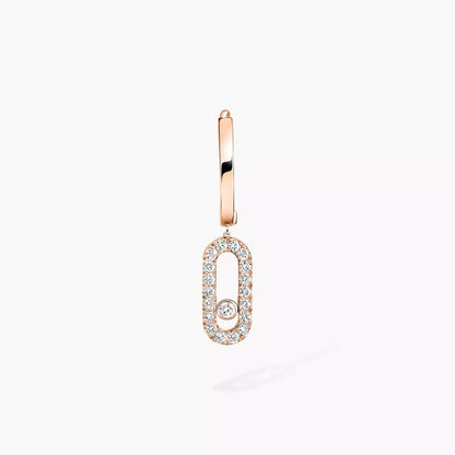 [ミスティック] ウノ シングルダイヤモンドフープピアス