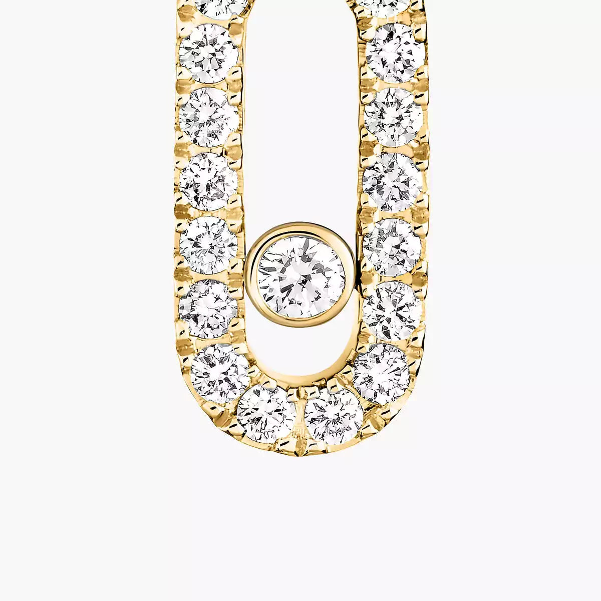 [ミスティック] ウノ シングルダイヤモンドフープピアス