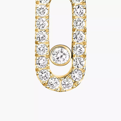 [ミスティック] ウノ シングルダイヤモンドフープピアス