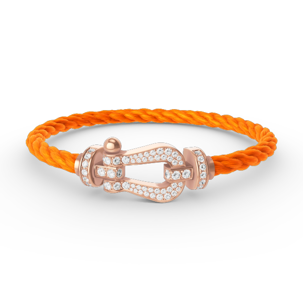 Mysitc FORCE LARGE HORSESHOE FULL DIAMOND BRACELET ROSE GOLD