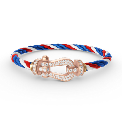 Mysitc FORCE LARGE HORSESHOE FULL DIAMOND BRACELET ROSE GOLD