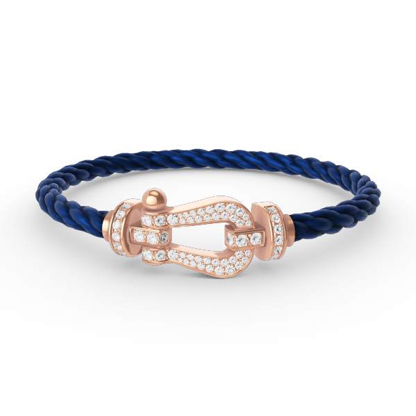 Mysitc FORCE LARGE HORSESHOE FULL DIAMOND BRACELET ROSE GOLD