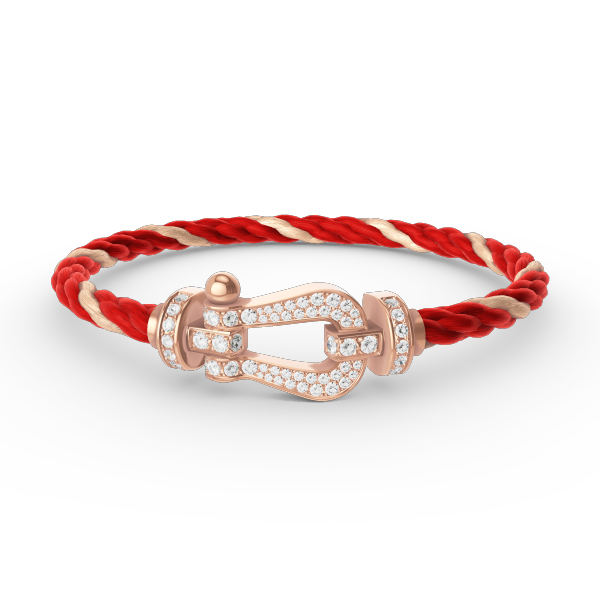 Mysitc FORCE LARGE HORSESHOE FULL DIAMOND BRACELET ROSE GOLD
