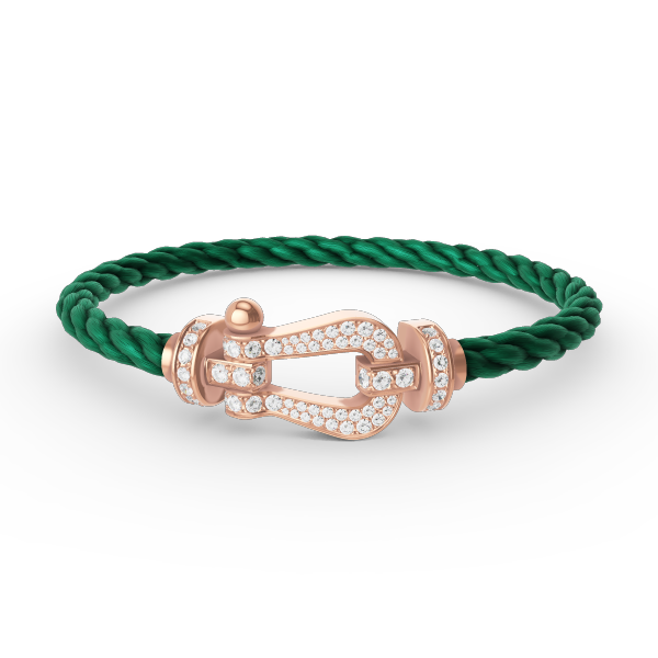 Mysitc FORCE LARGE HORSESHOE FULL DIAMOND BRACELET ROSE GOLD