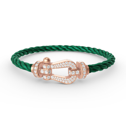 Mysitc FORCE LARGE HORSESHOE FULL DIAMOND BRACELET ROSE GOLD
