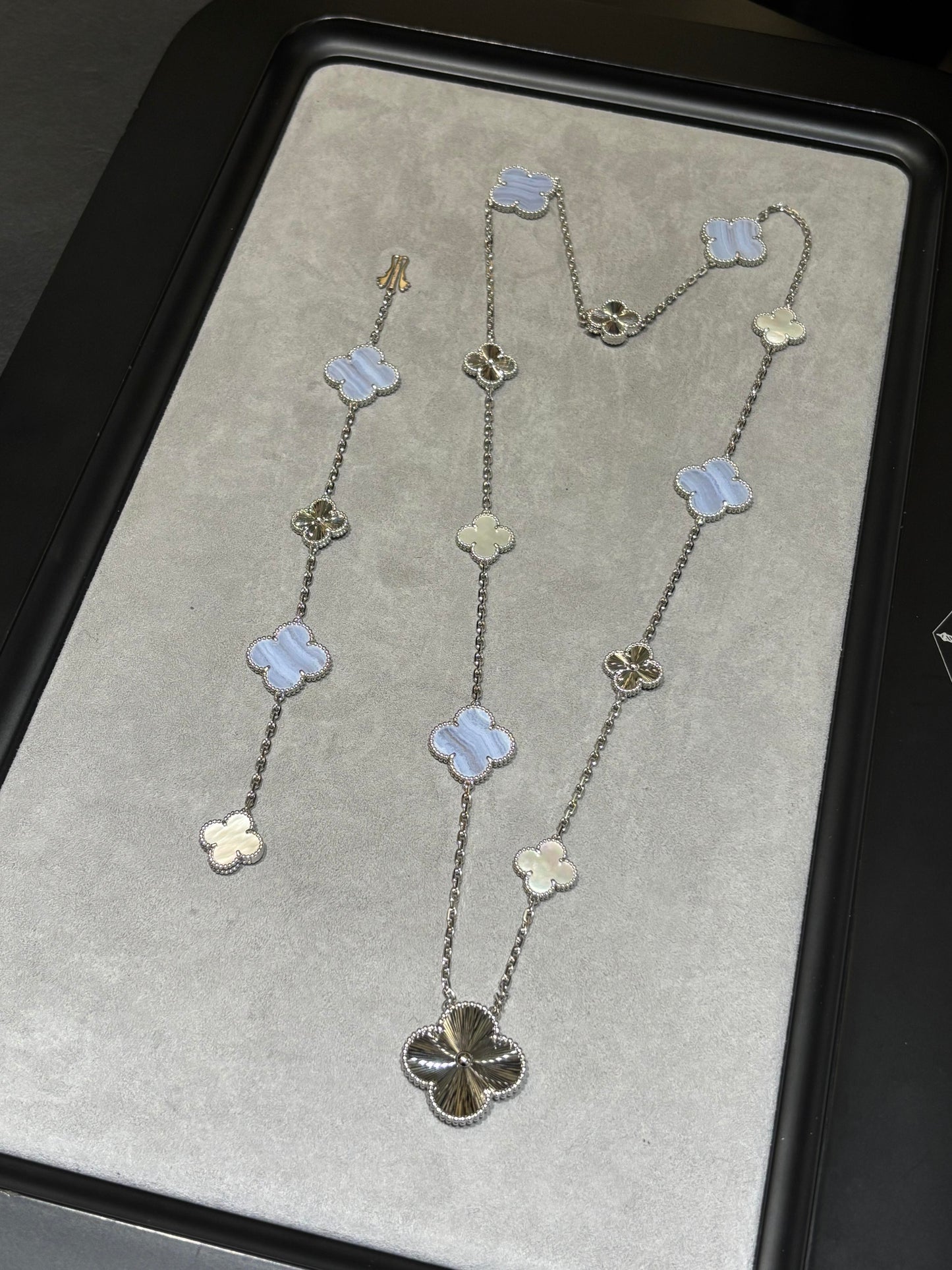 [Mysitc ] 25 NEW クローバー 15モチーフ パープルカルセドニー