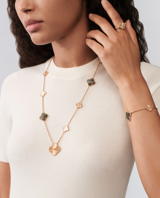 [Mysitc ] 25 NEW CLOVER 15 MOTIFS GRAY MOTHER-OF-PEARL