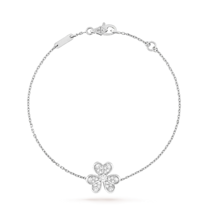 Mysitc FRIVOLE SILVER FLOWER DIAMOND BRACELET