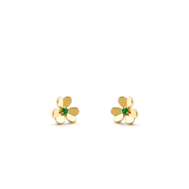 Mysitc FRIVOLE  FLOWER MALACHITE EARRINGS