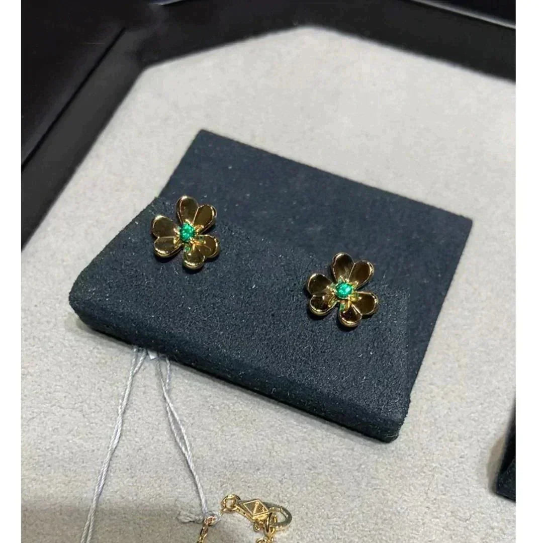 Mysitc FRIVOLE  FLOWER MALACHITE EARRINGS