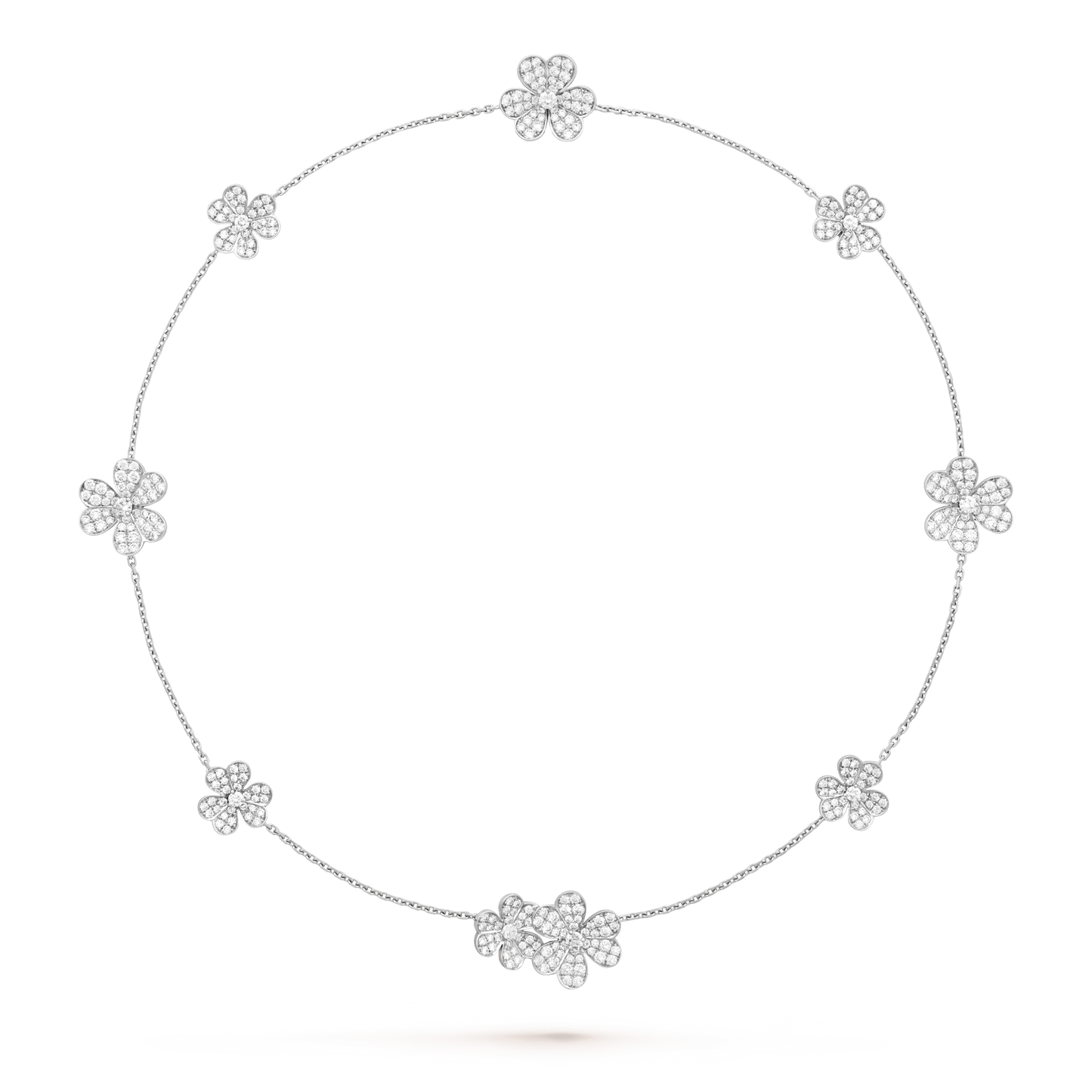 Mysitc FRIVOLE SILVER 9 FLOWERS NECKLACE