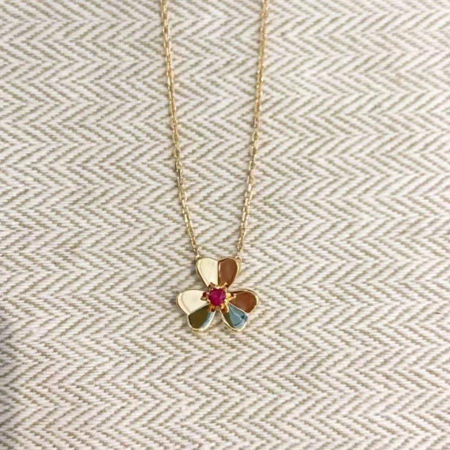 Mysitc FRIVOLE GOLD FLOWER NECKLACE