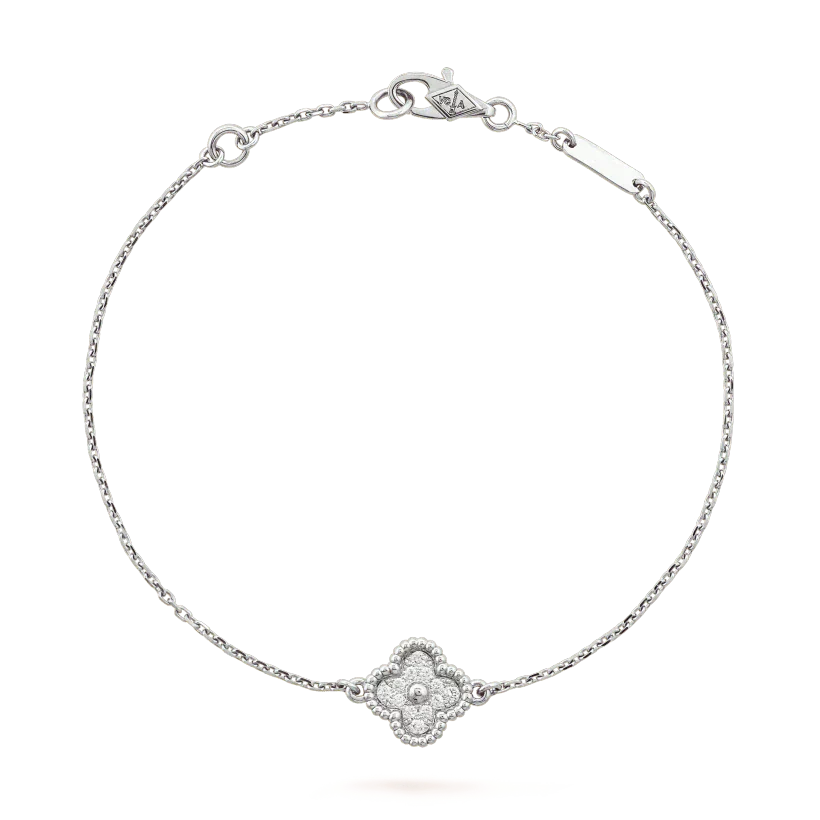 Mysitc CLOVER  SINGLE FLOWER BRACELET SILVER