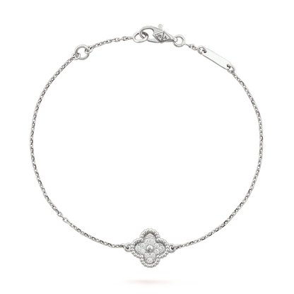 Mysitc CLOVER  SINGLE FLOWER BRACELET SILVER