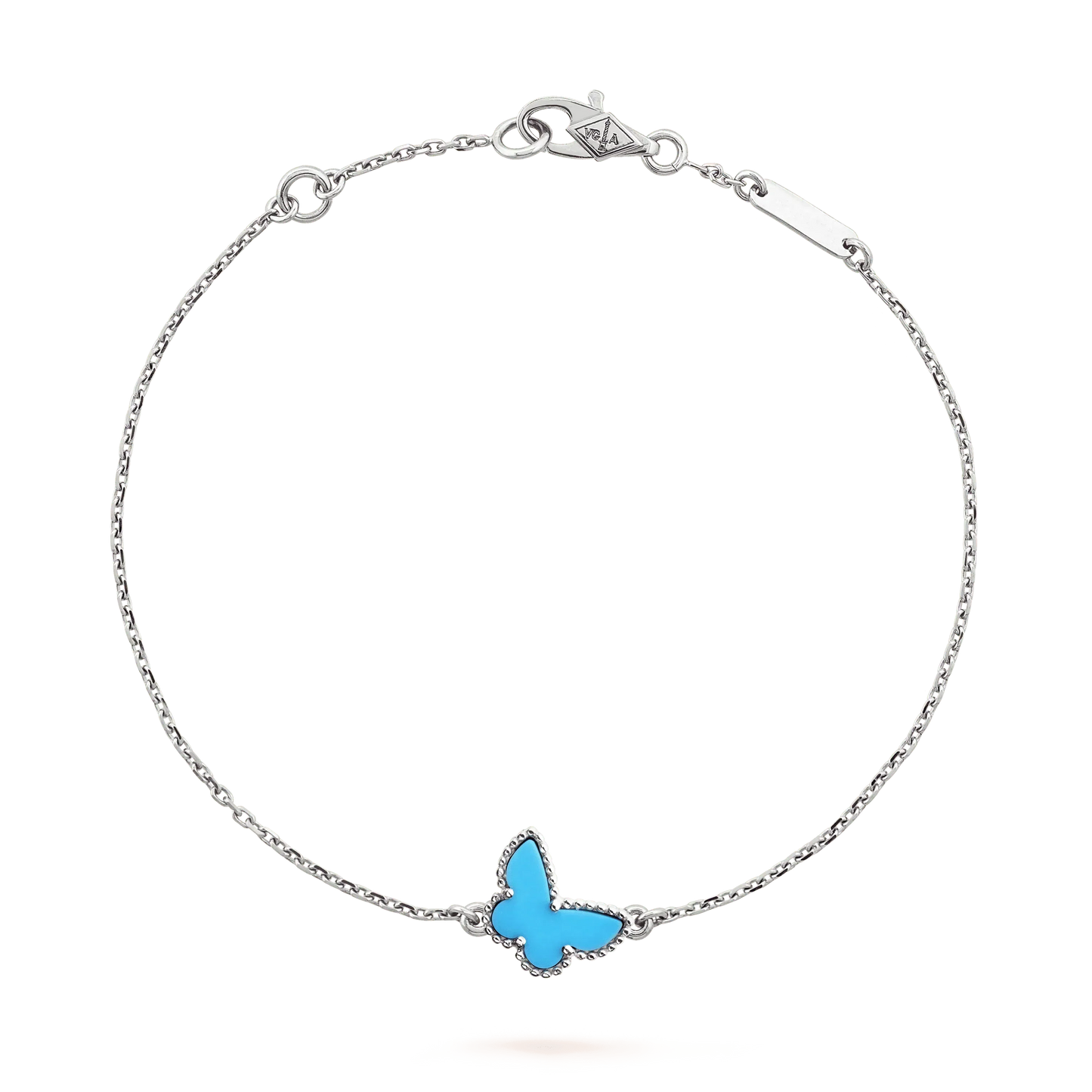 Mysitc BUTTERFLY TURQUOISE BUTTERFLY BRACELET SILVER