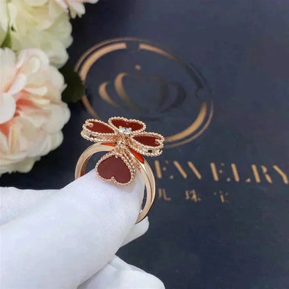Mysitc SWEET CLOVER CARNELIAN RING