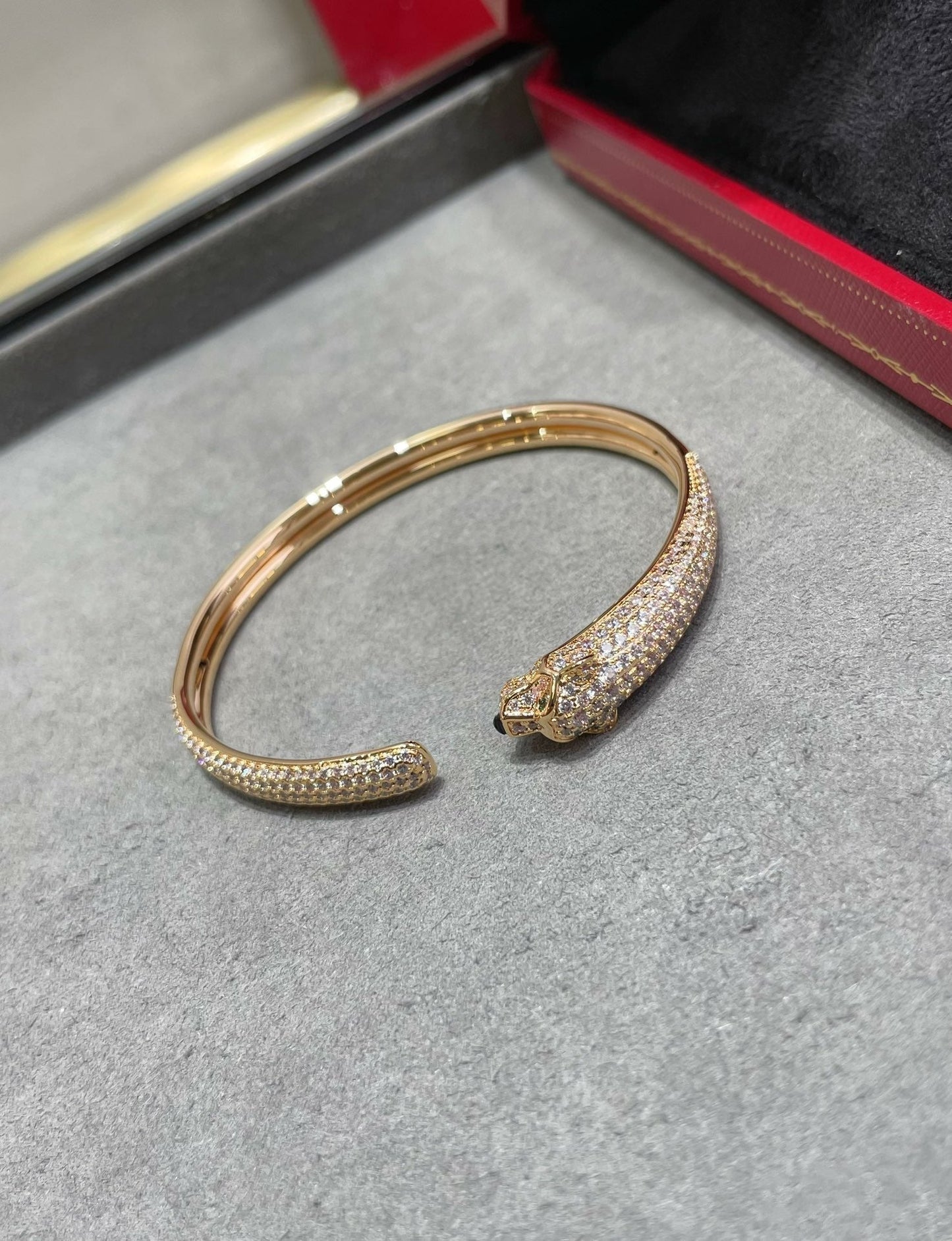 Mysitc PANTHERE FULL DIAMOND OPEN BRACELET