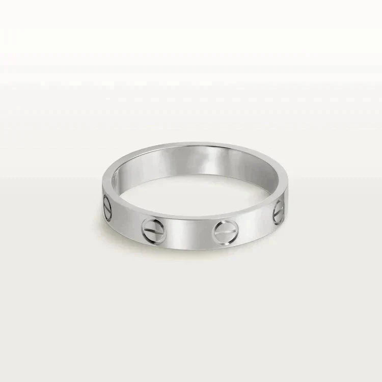 Mysitc LOVE RING 4MM 1 DIAMOND SILVER